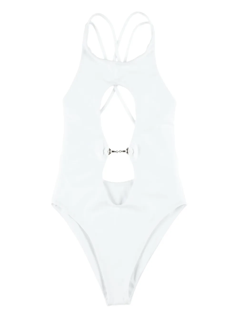 Swim By Di traje de baño con abertura | blanco | Image 1