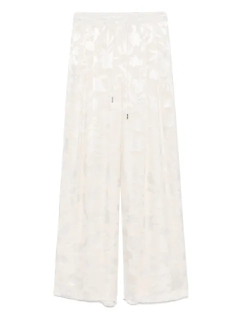 Ermanno Scervino floral-jacquard trousers