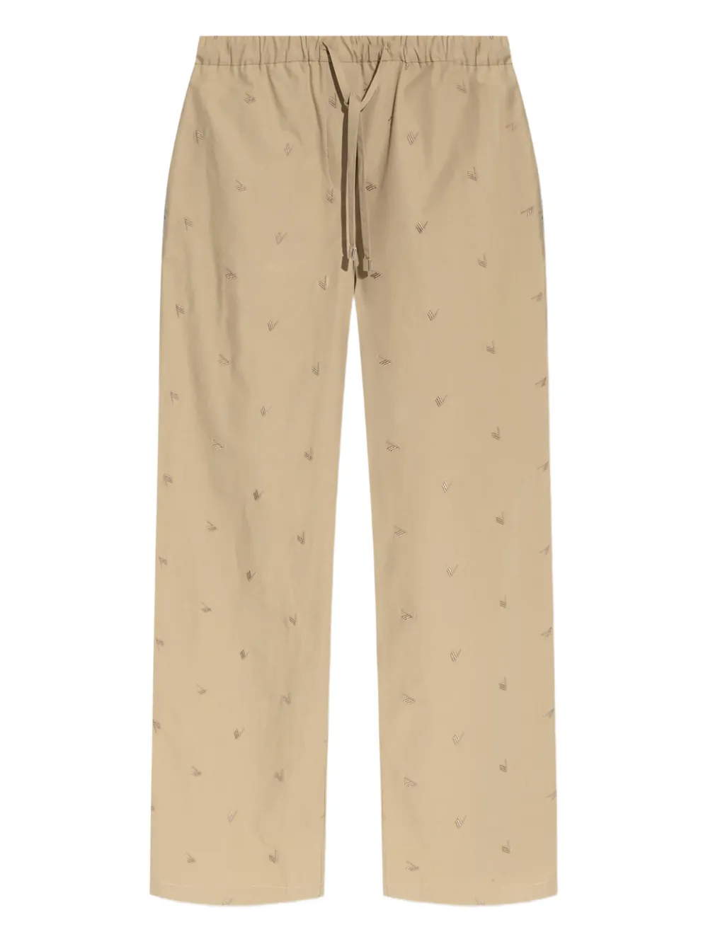 The Attico Estate Meravigliosa straight broek Beige