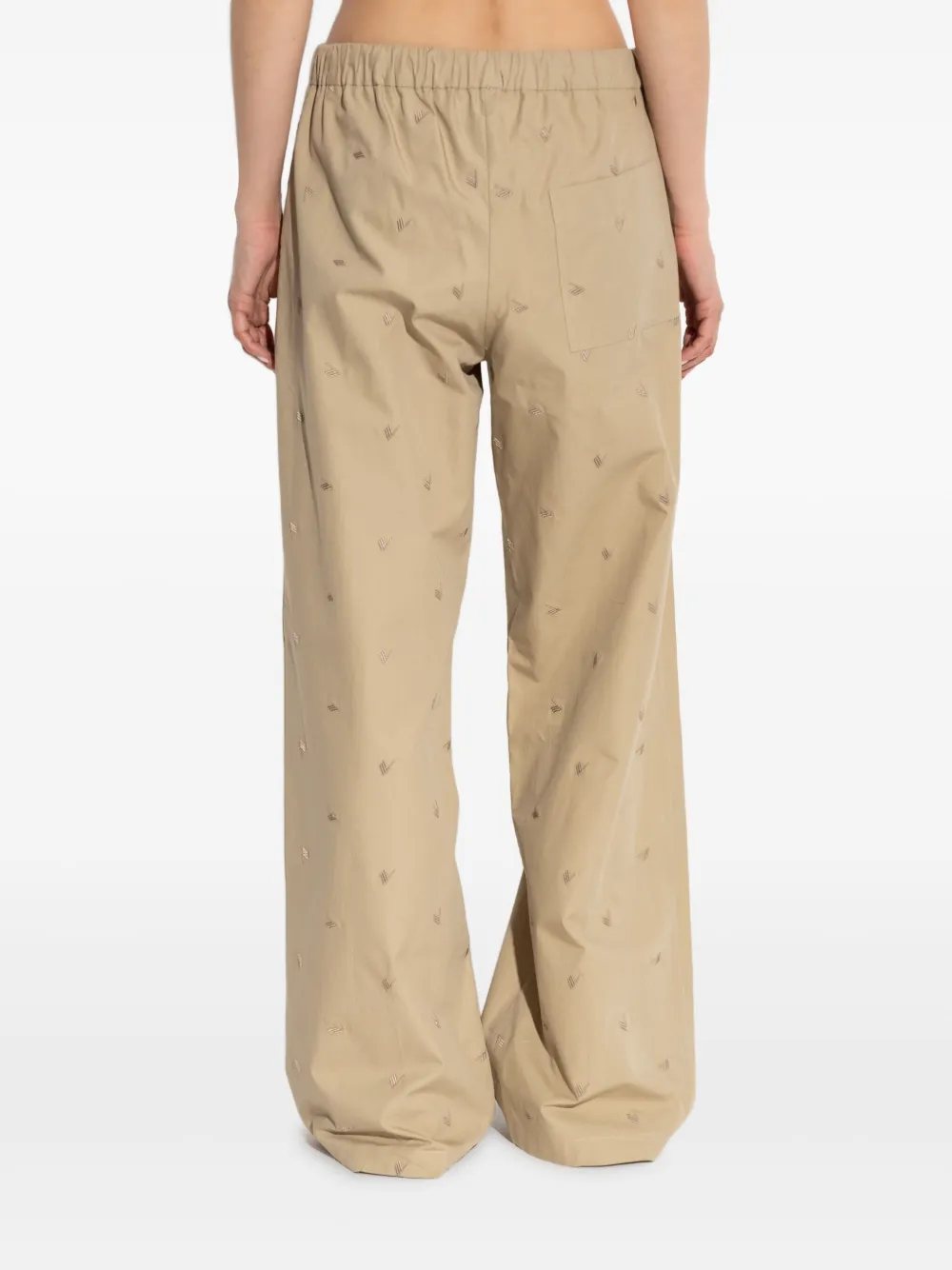 The Attico Estate Meravigliosa straight broek Beige