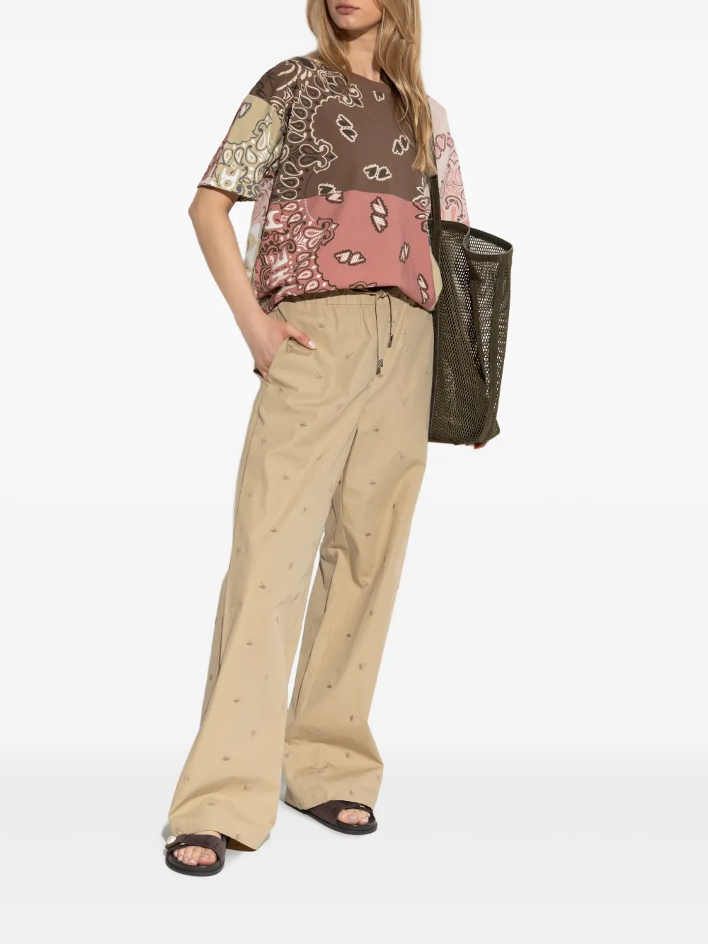 The Attico Estate Meravigliosa T-shirt Bruin
