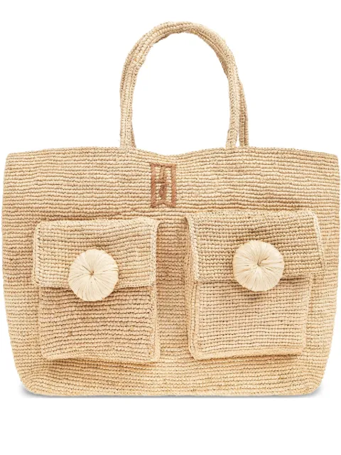 By Malene Birger raffia tote bag