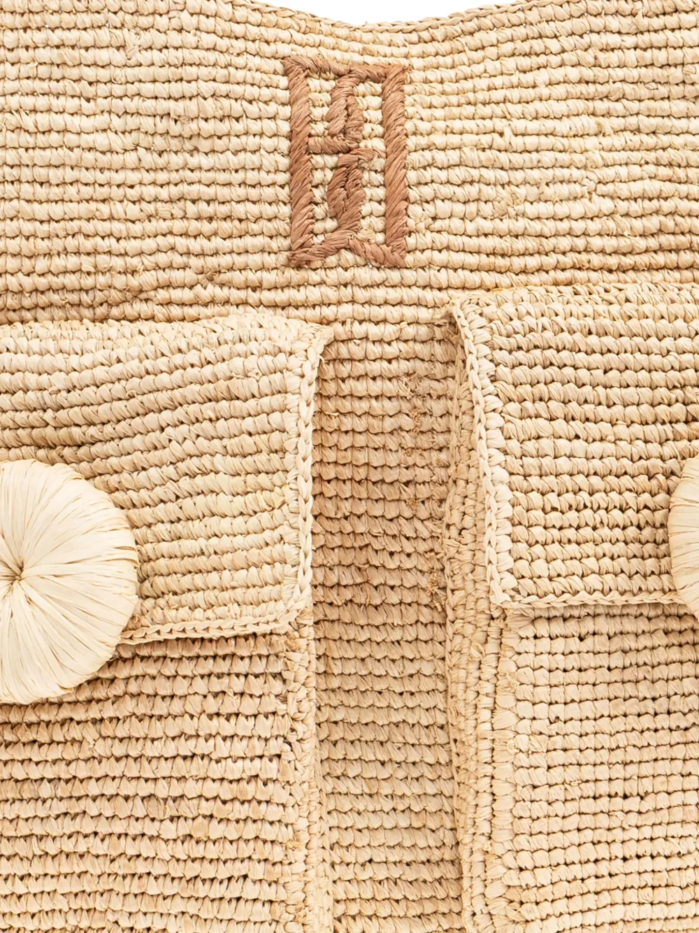 By Malene Birger Raffia Tote Bag In Neutrals