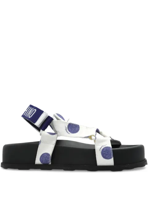 Moschino sandalias con lunares estampados