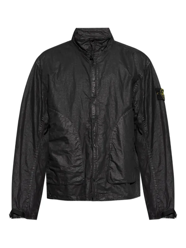 びっくぼすStone  コンパスバッジジャケット ブラック Stone Island コンパスバッジ ジャケット | ブラック | FARFETCH JP