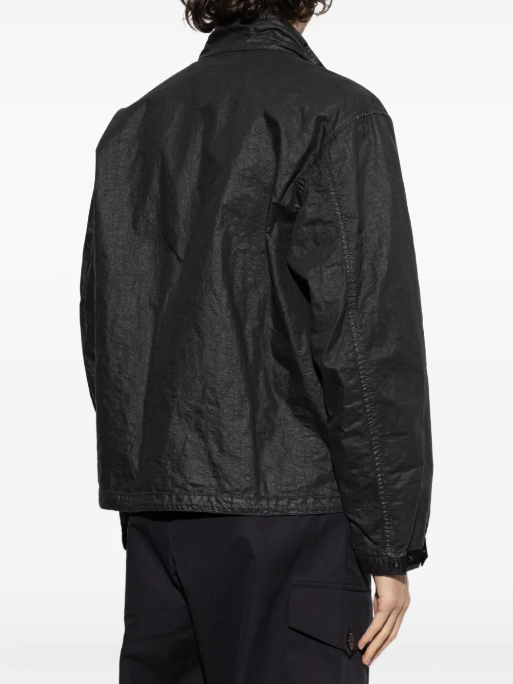 Stone Island Jack met Compass-logopatch Zwart