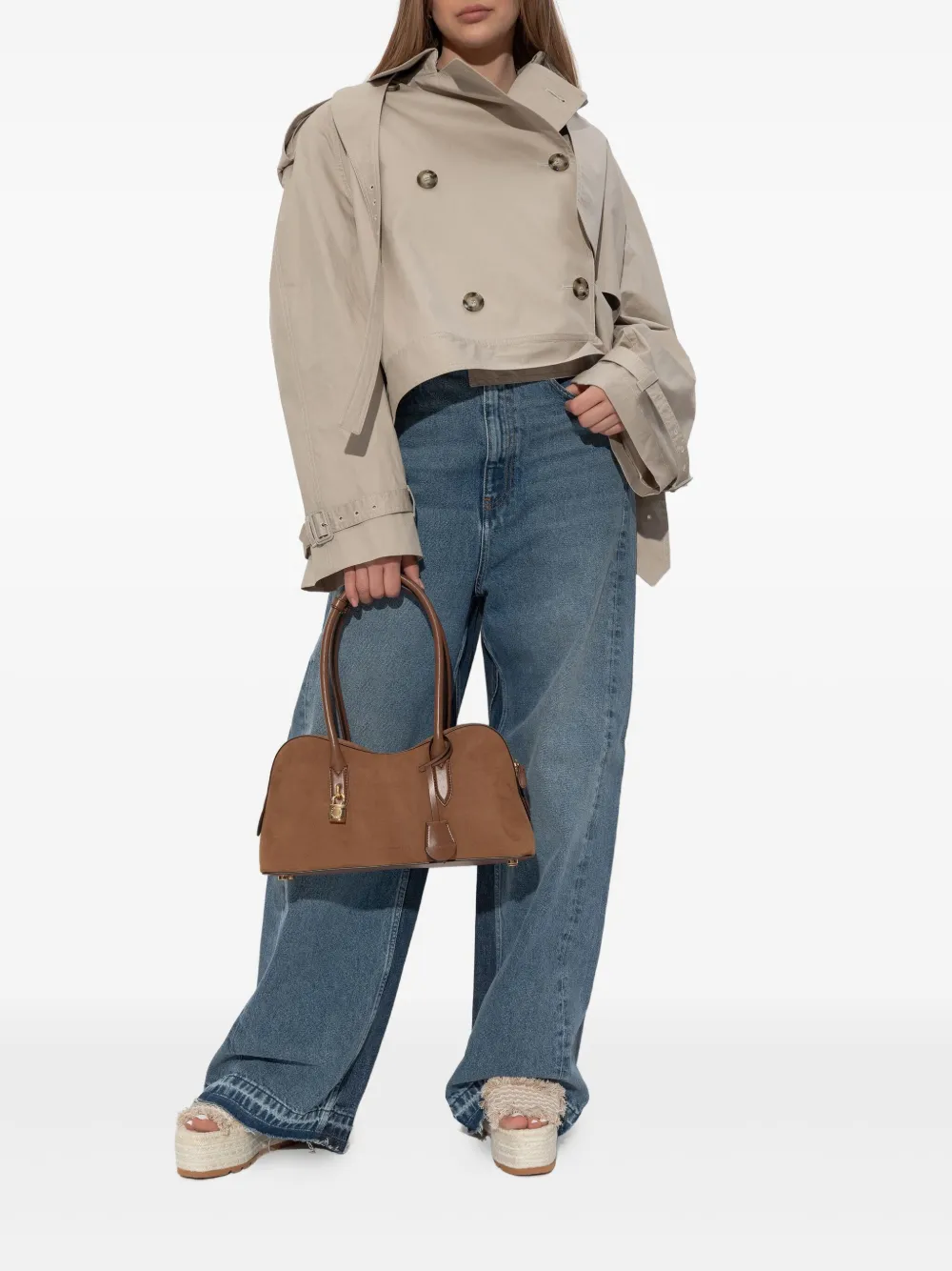 Stella McCartney Cropped trenchcoat Beige