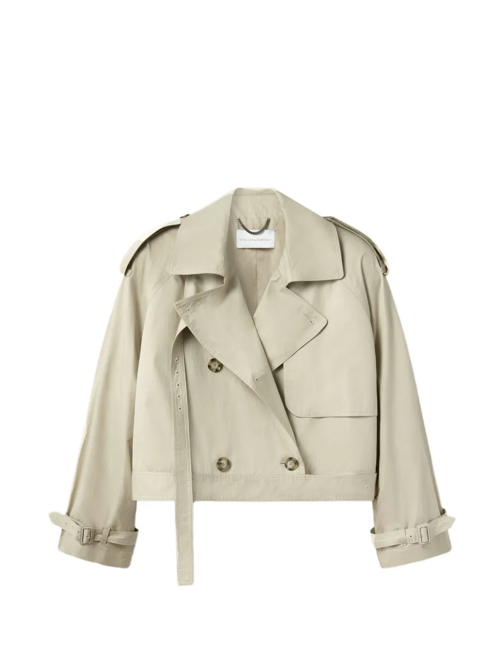 Stella McCartney Cropped trenchcoat Beige