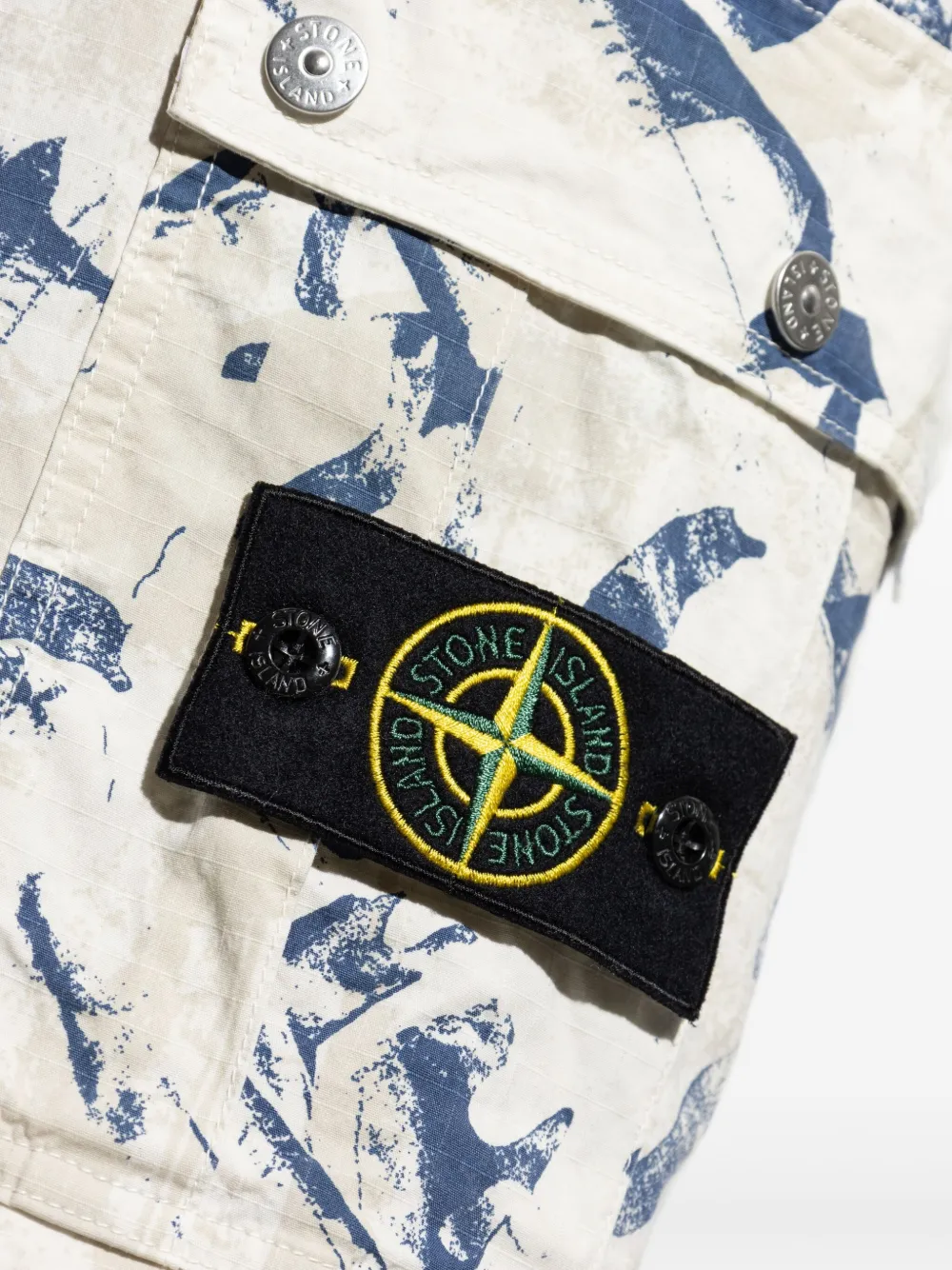 Stone Island Cargo bermuda shorts Beige