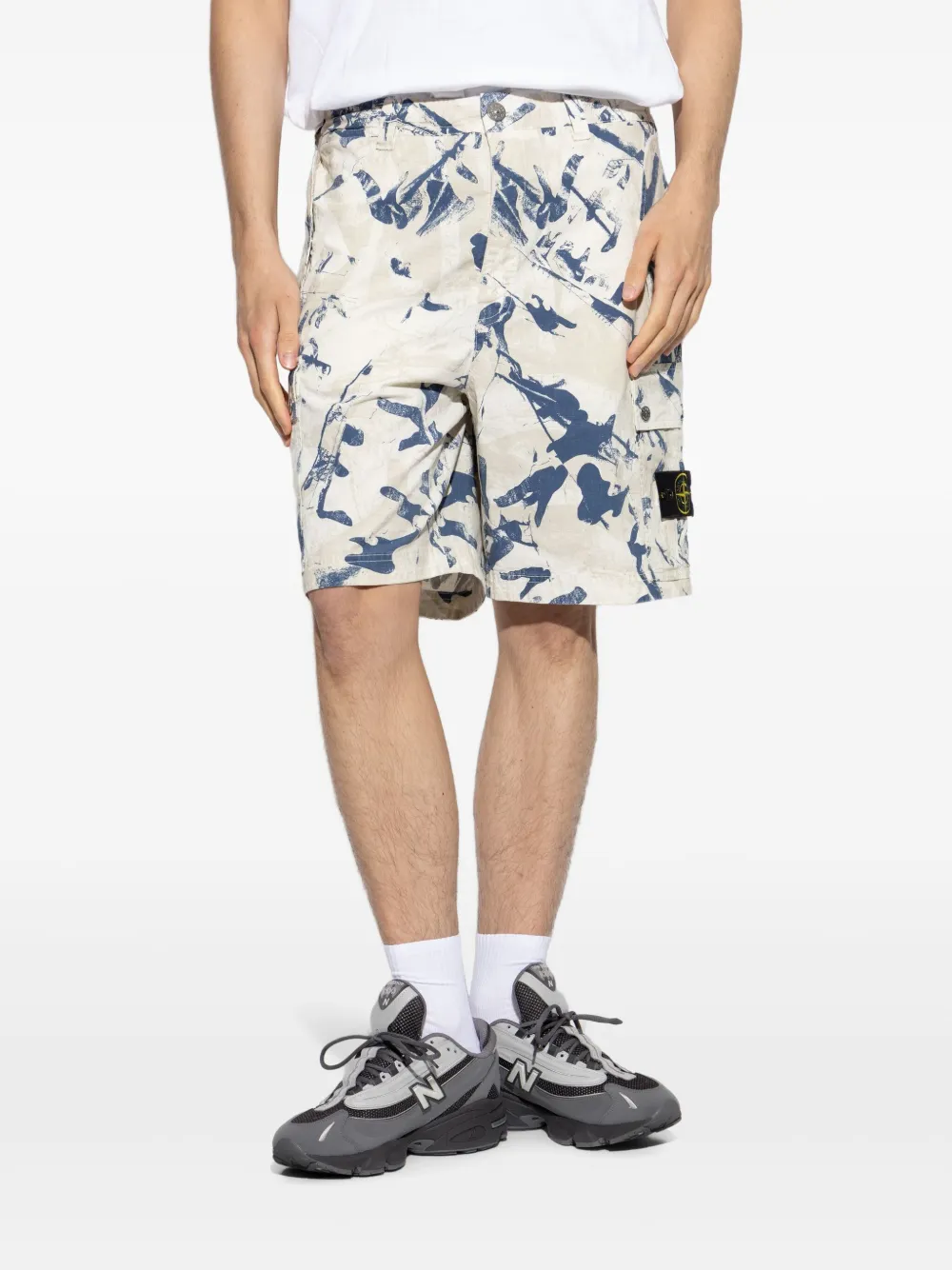 Stone Island Cargo bermuda shorts Beige