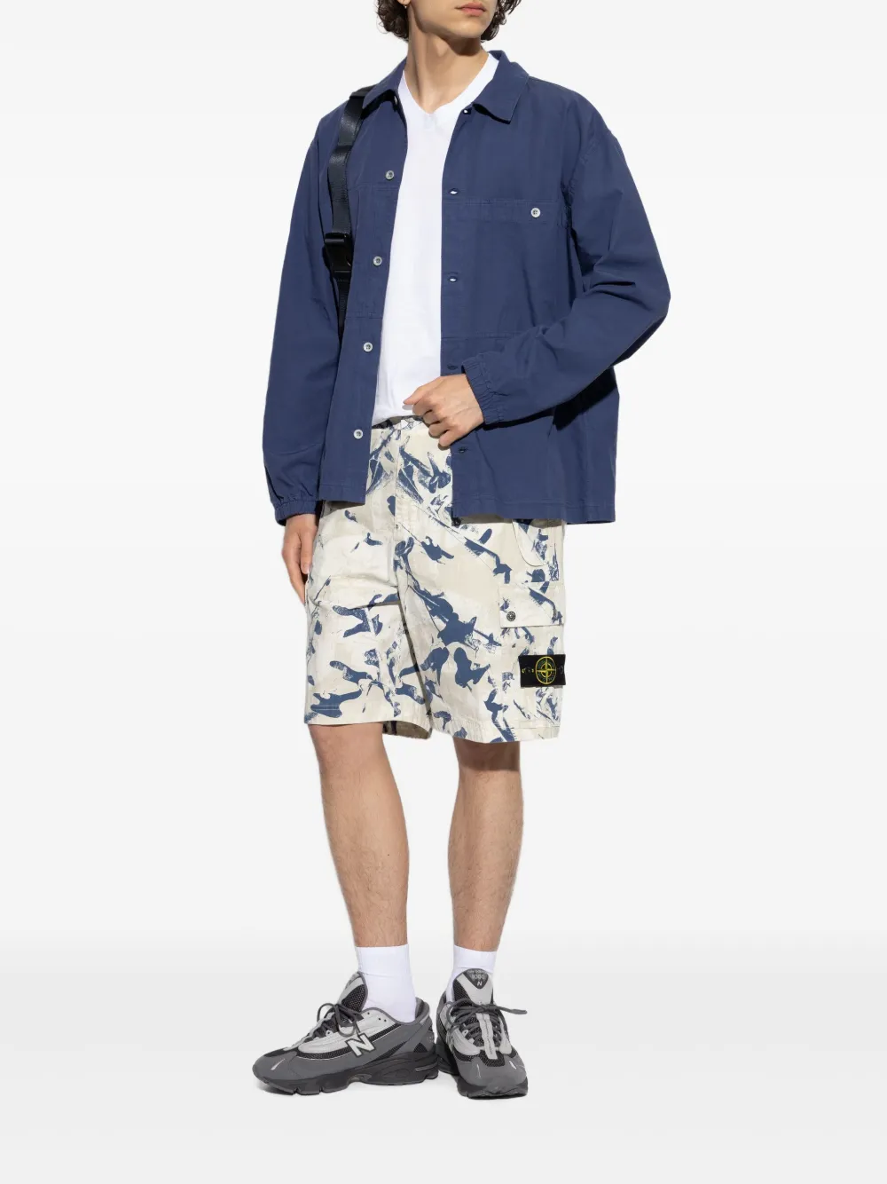 Stone Island Cargo bermuda shorts Beige