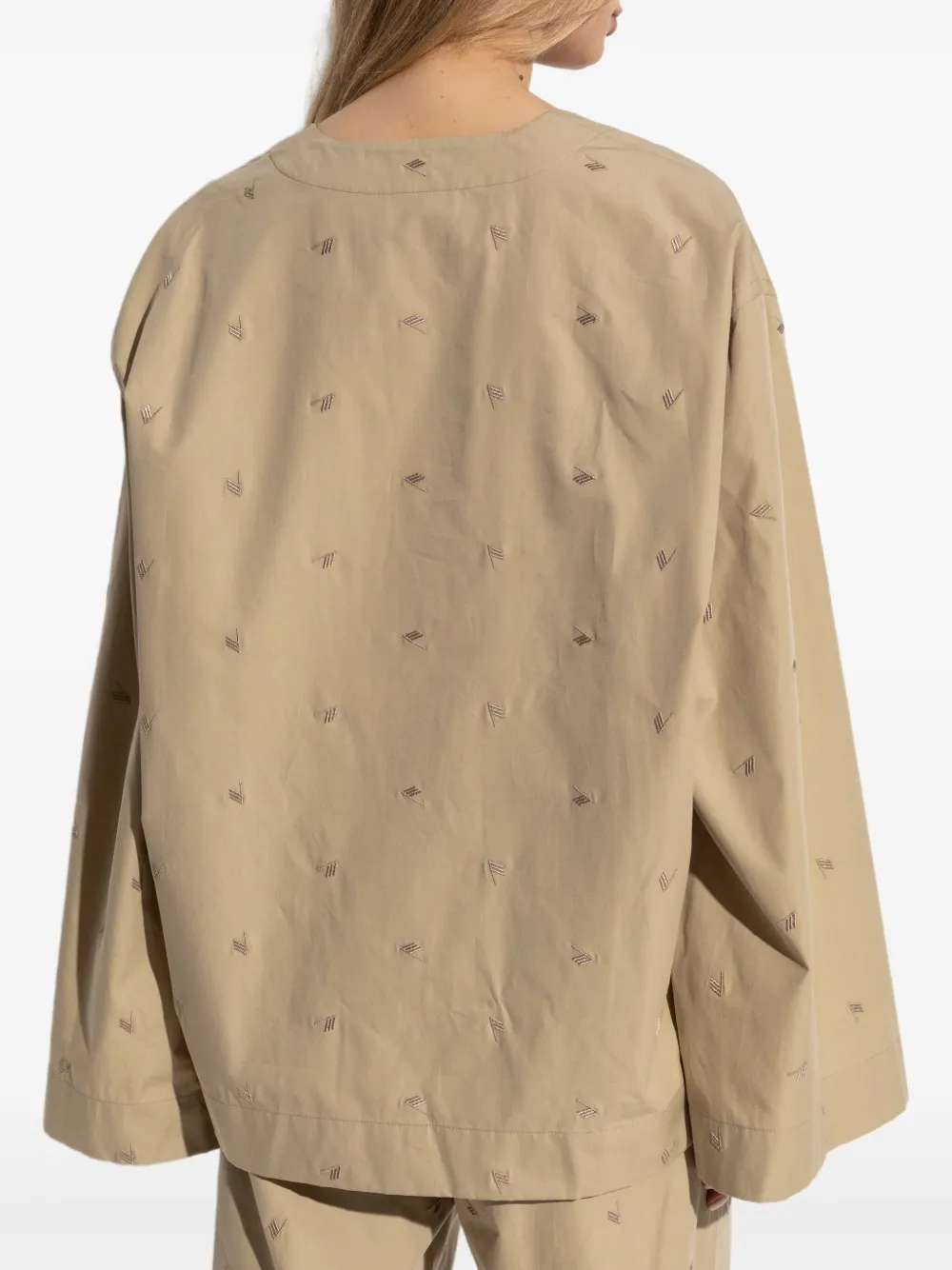The Attico Estate Meraviglios blouse Beige
