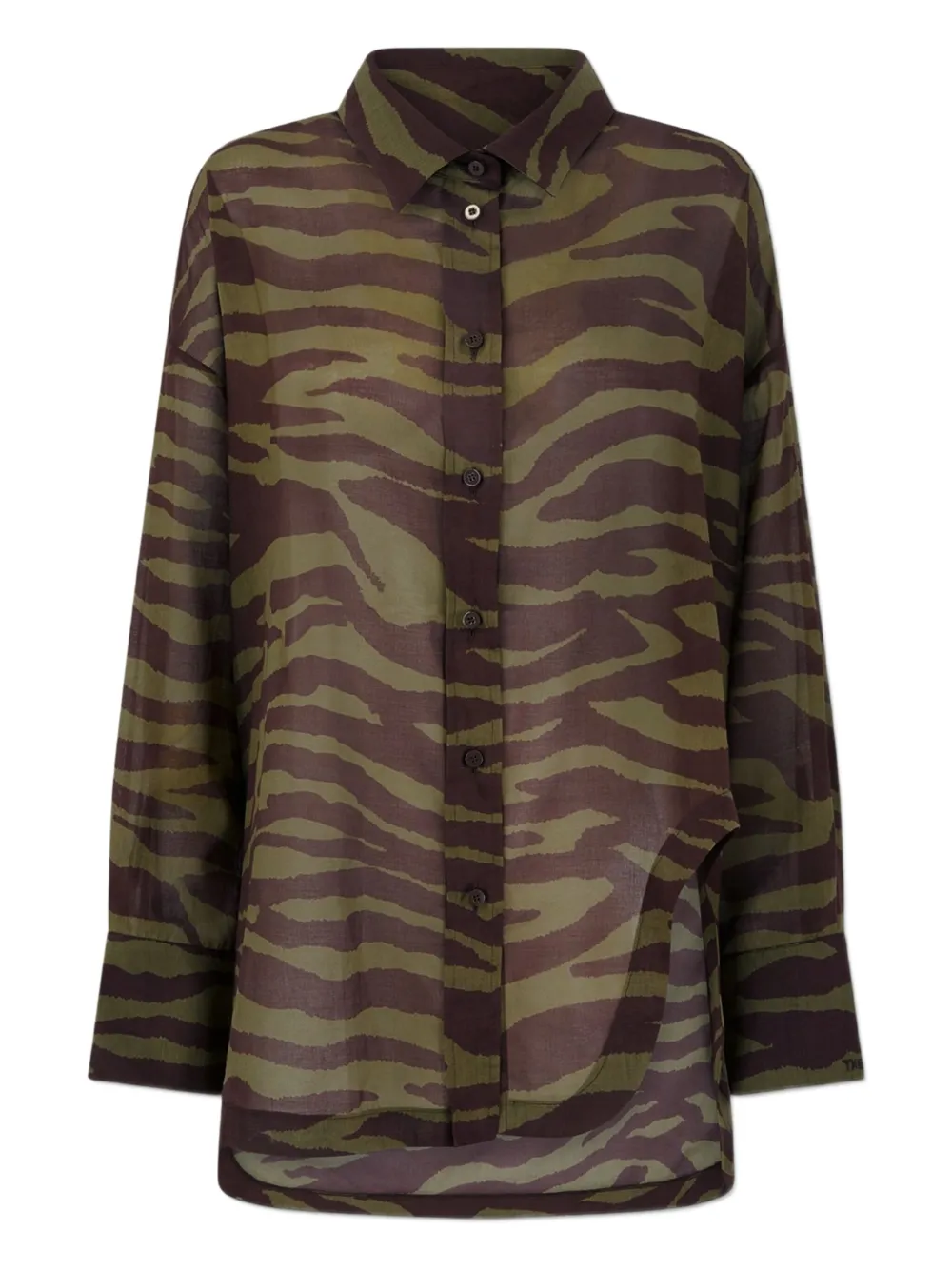 The Attico Estate Meravigliosa shirt | Brown | Image 1