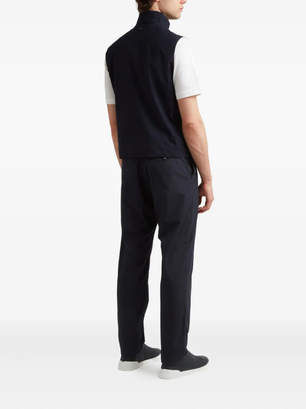 Paul & Shark High-collar Gilet In Blue