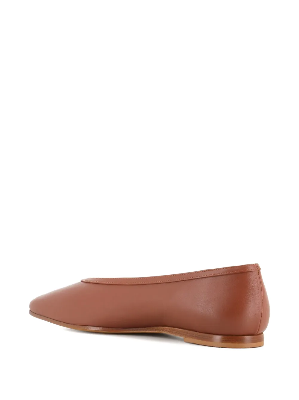 Tassinari leather ballerina shoes Brown