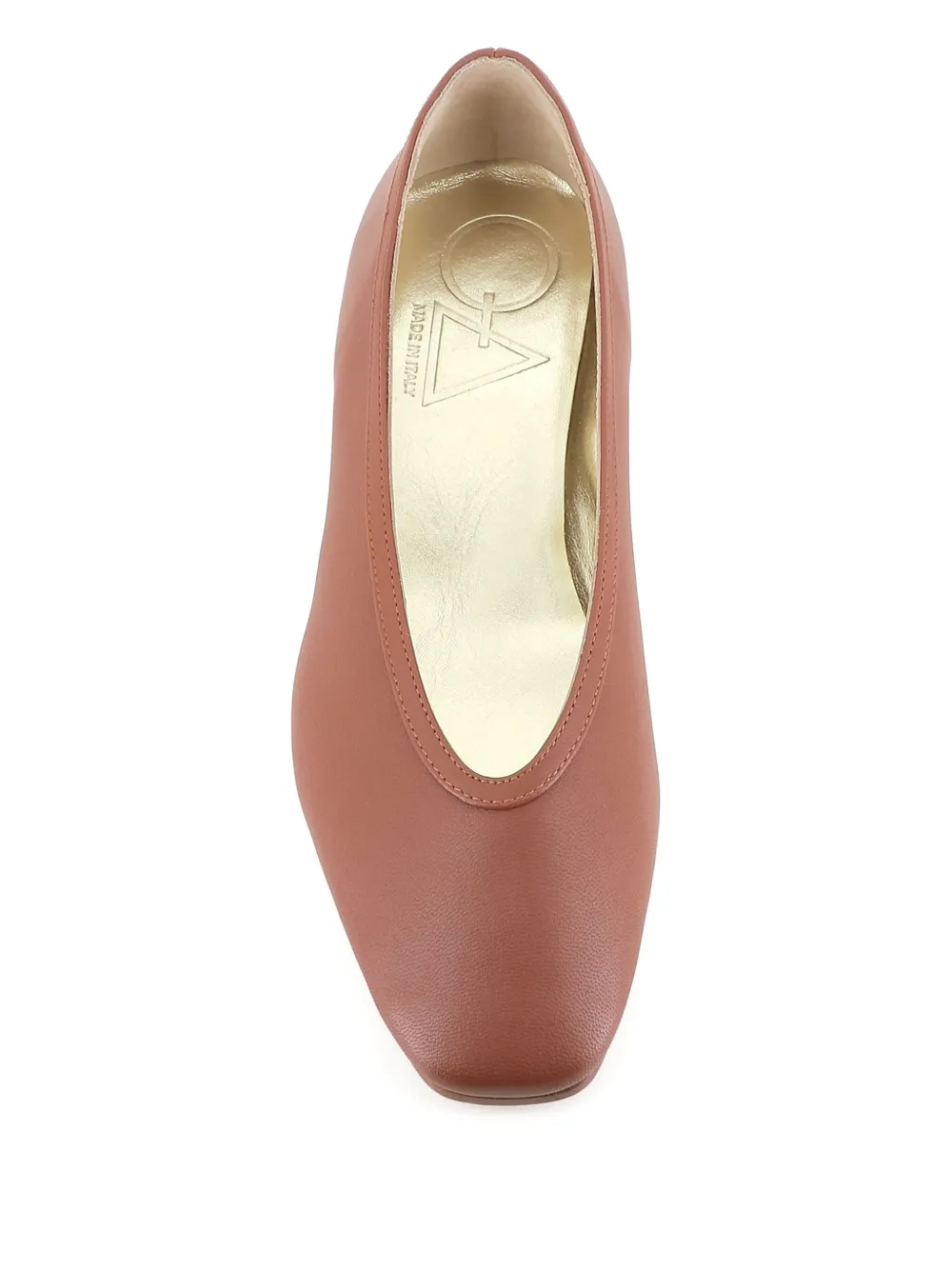Tassinari leather ballerina shoes Brown