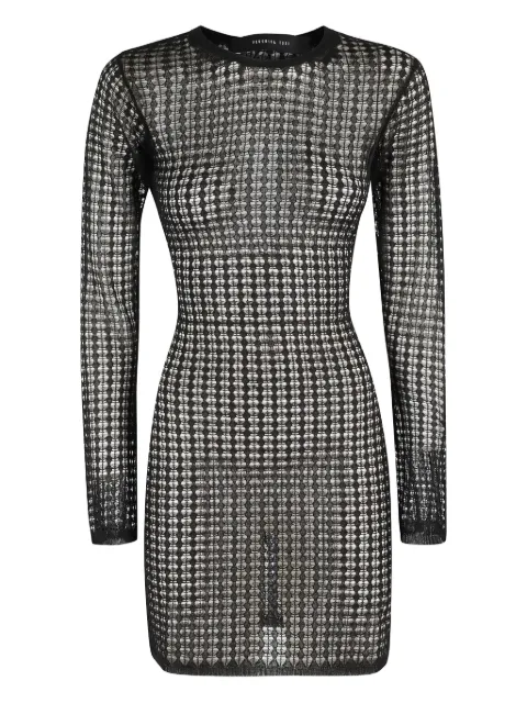 Federica Tosi open-knit long-sleeve dress