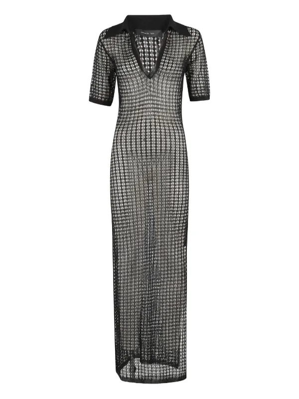 Federica Tosi open-knit Maxi Dress | Black | FARFETCH ID Federica Tosi open-knit Maxi Dress | Black | FARFETCH ID