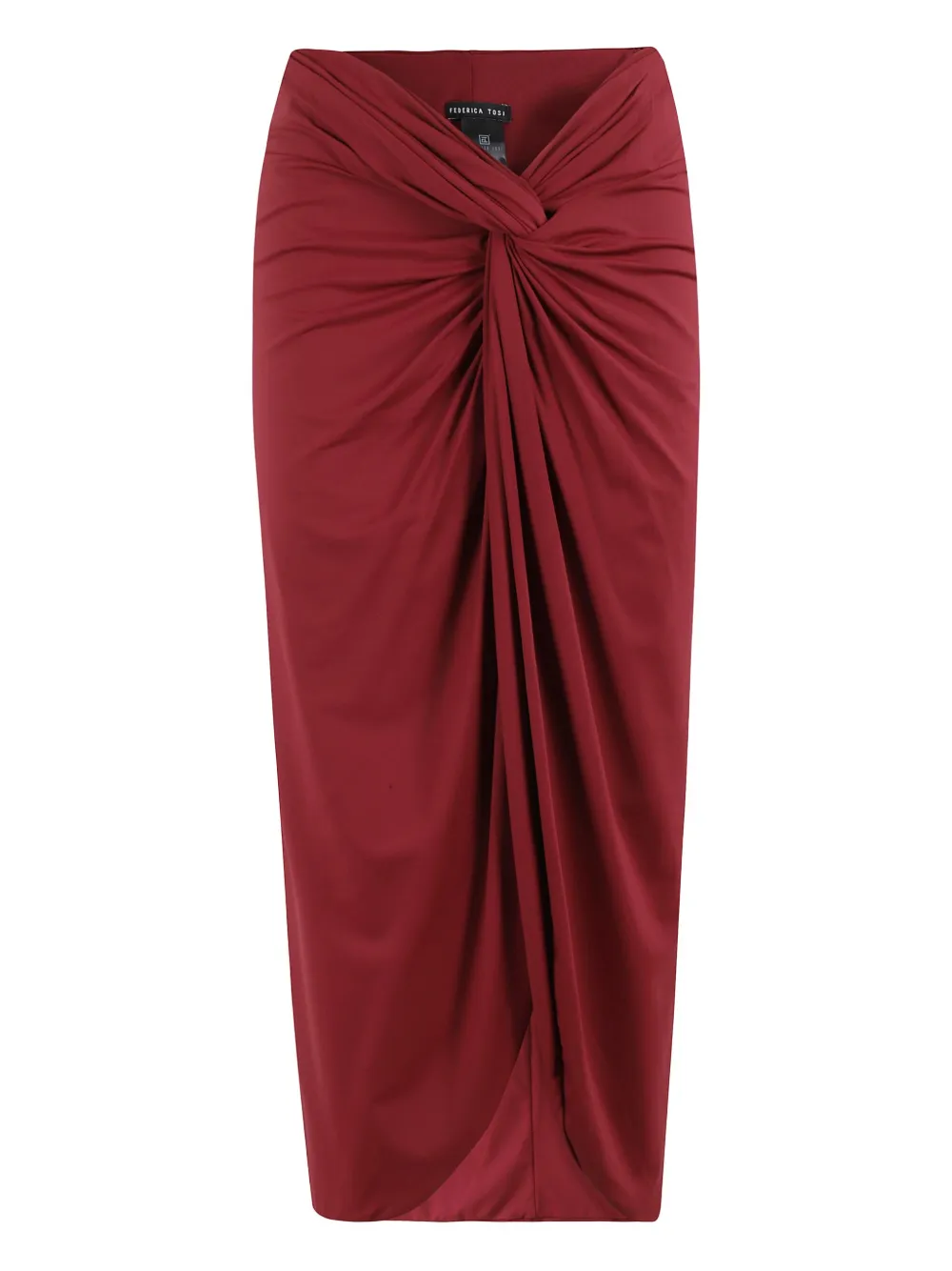 Federica Tosi Gedrapeerde maxi-rok Rood