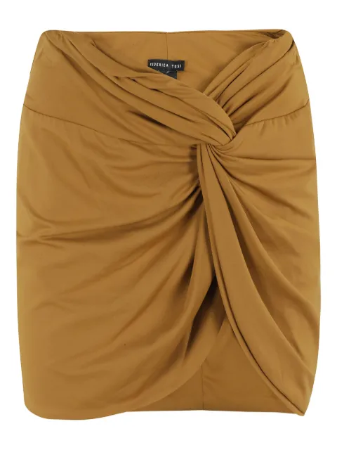 Federica Tosi gathered-detail miniskirt