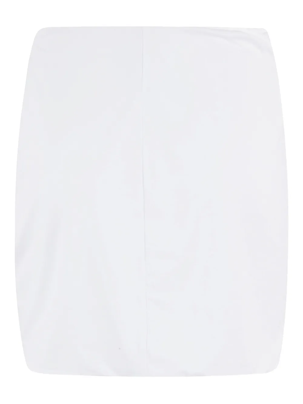 Federica Tosi Mini-rok met gesmockte voorkant Wit