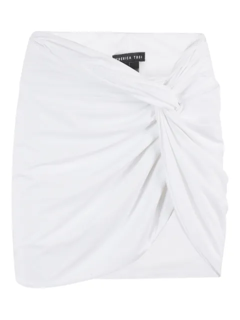Federica Tosi gathered-front miniskirt