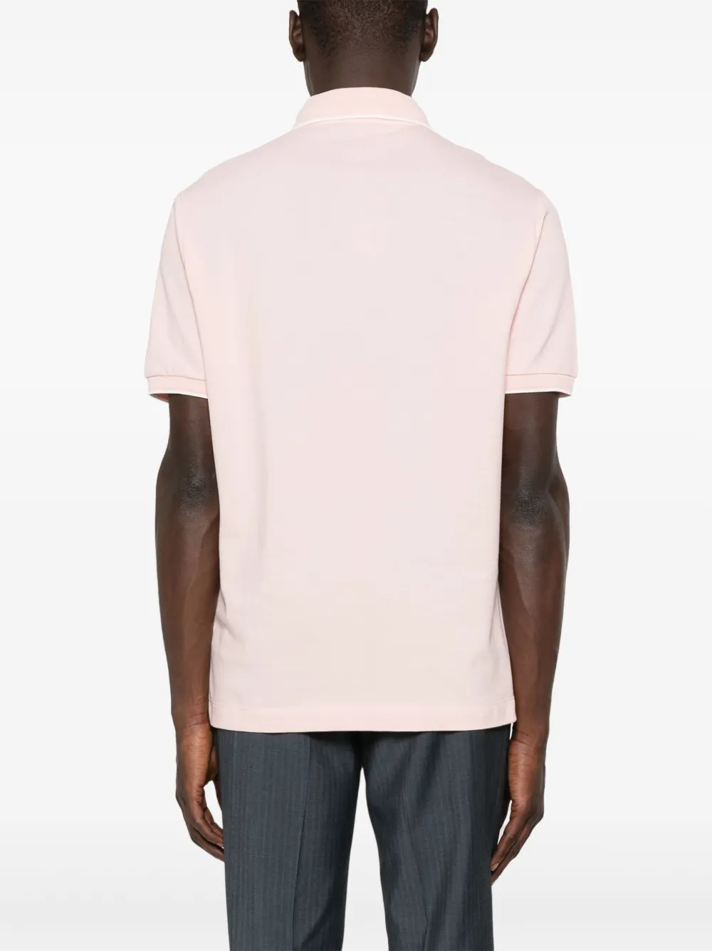 Canali Piqué poloshirt Roze