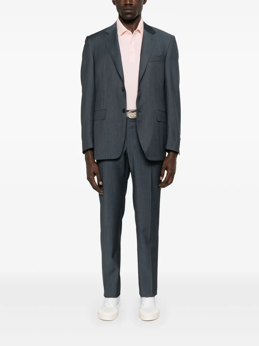 Canali Piqué poloshirt - Roze