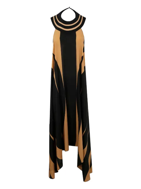 Volantis vestido midi de seda