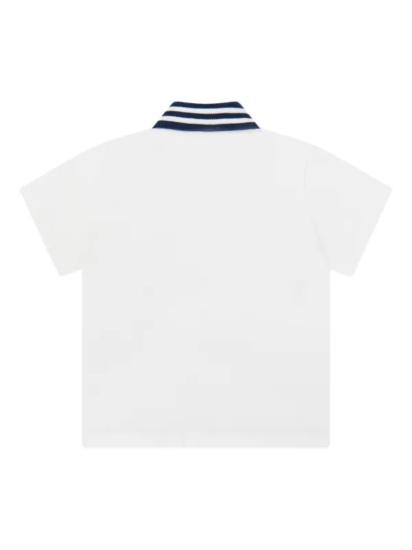 Fendi Kids Crest-appliqué Polo Shirt White FARFETCH PH