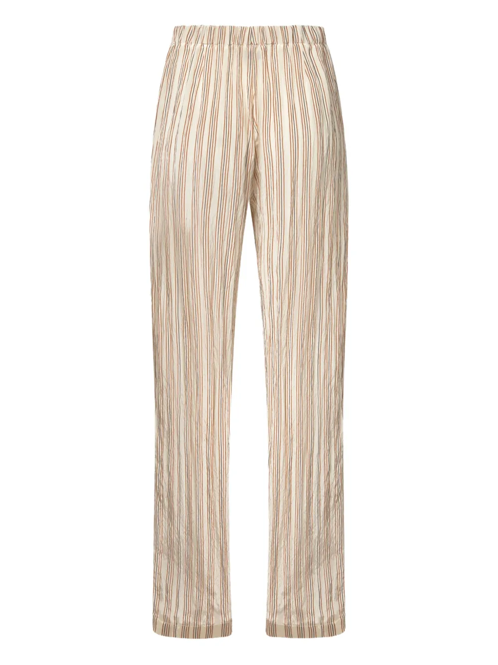 Forte Forte Gestreepte broek - Beige
