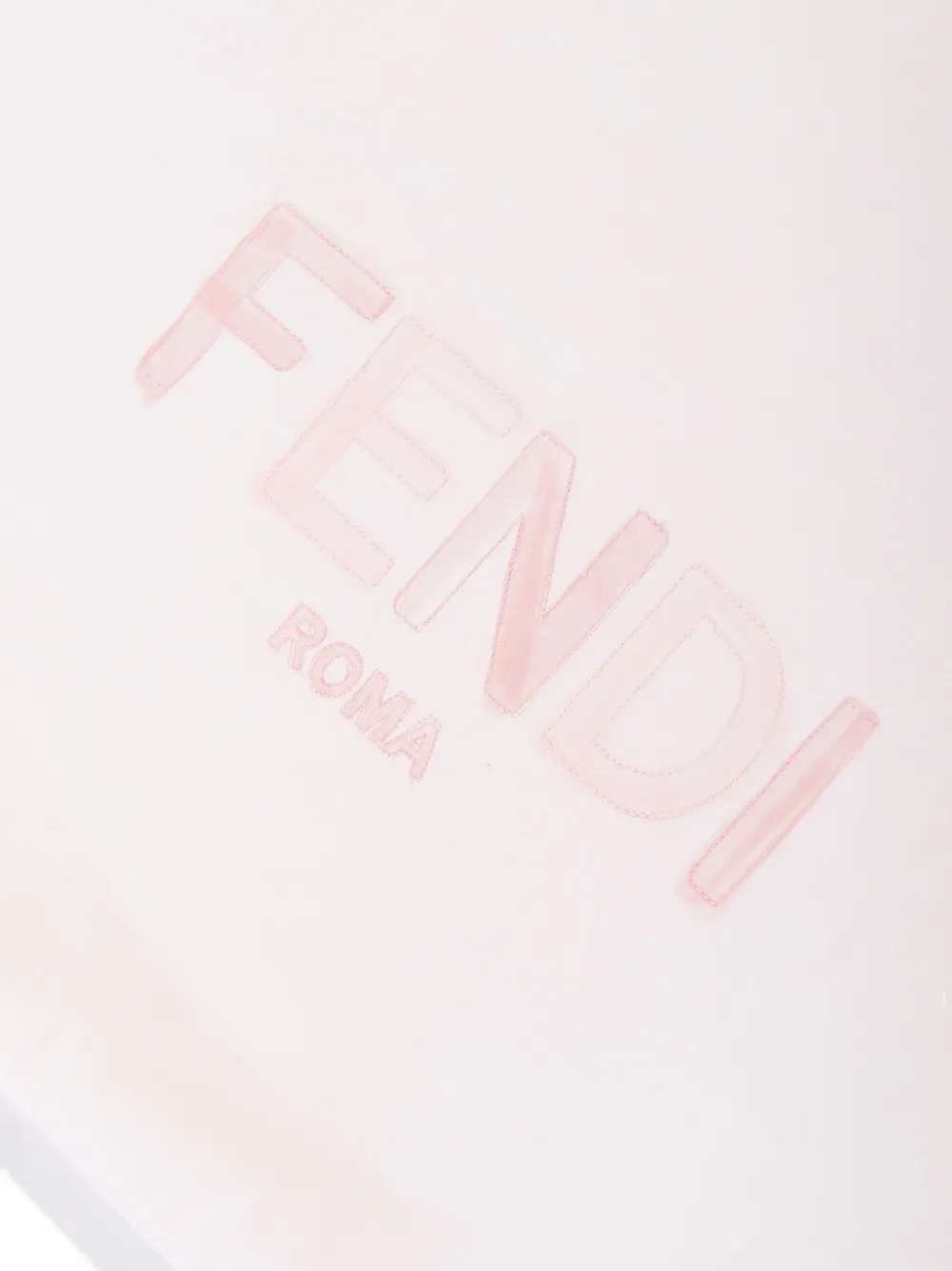Fendi Kids Slaapzak met geborduurd logo Roze