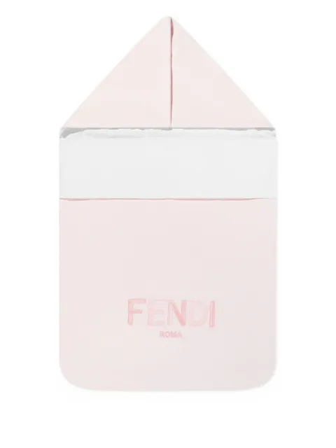 Fendi Kids sleeping bag con logo bordado
