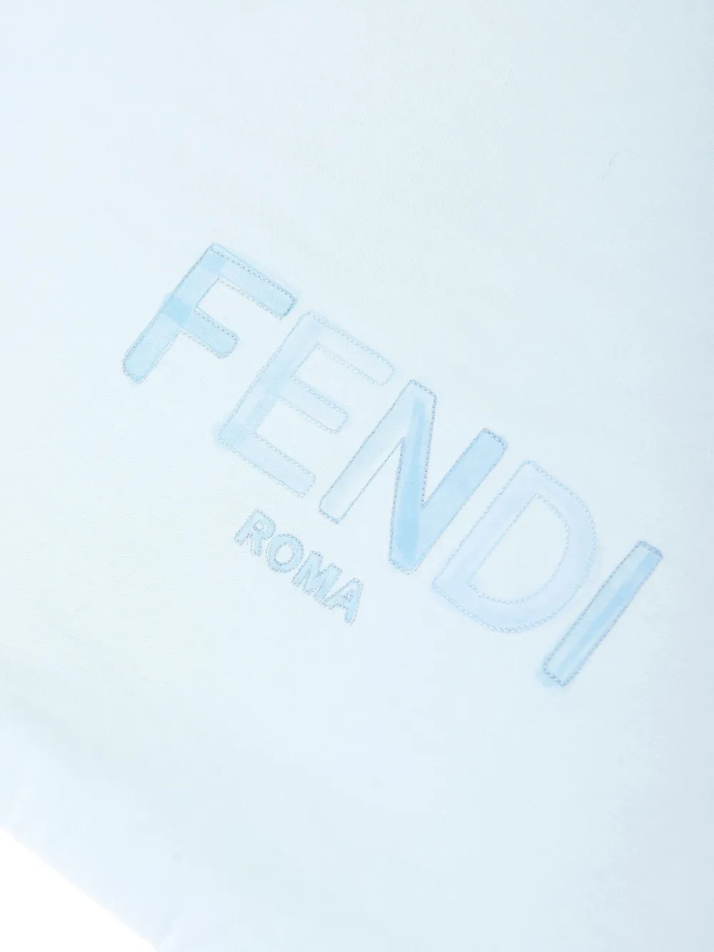 Fendi Kids Slaapzak met geborduurd logo Blauw