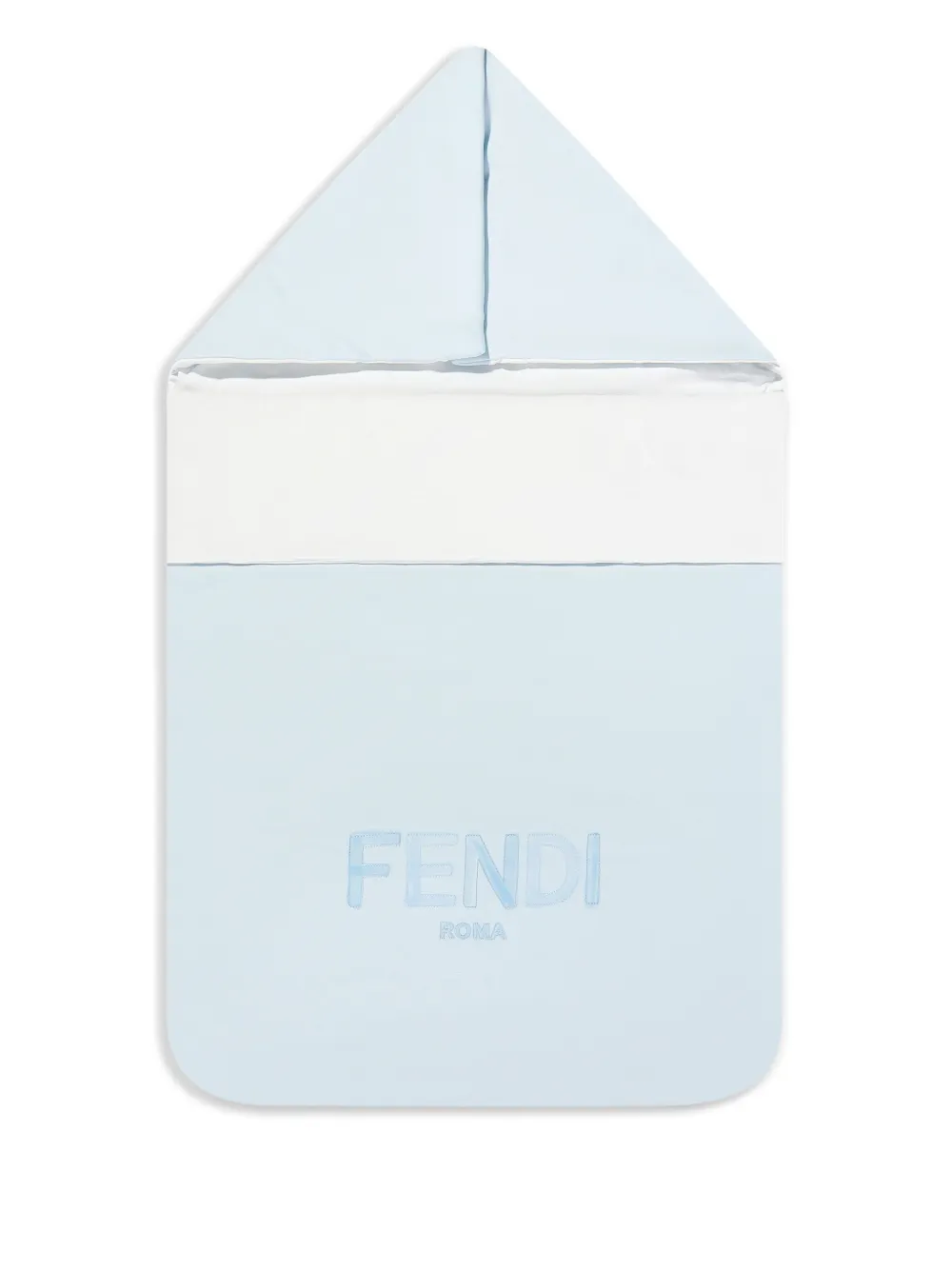 Fendi Kids Slaapzak met geborduurd logo Blauw