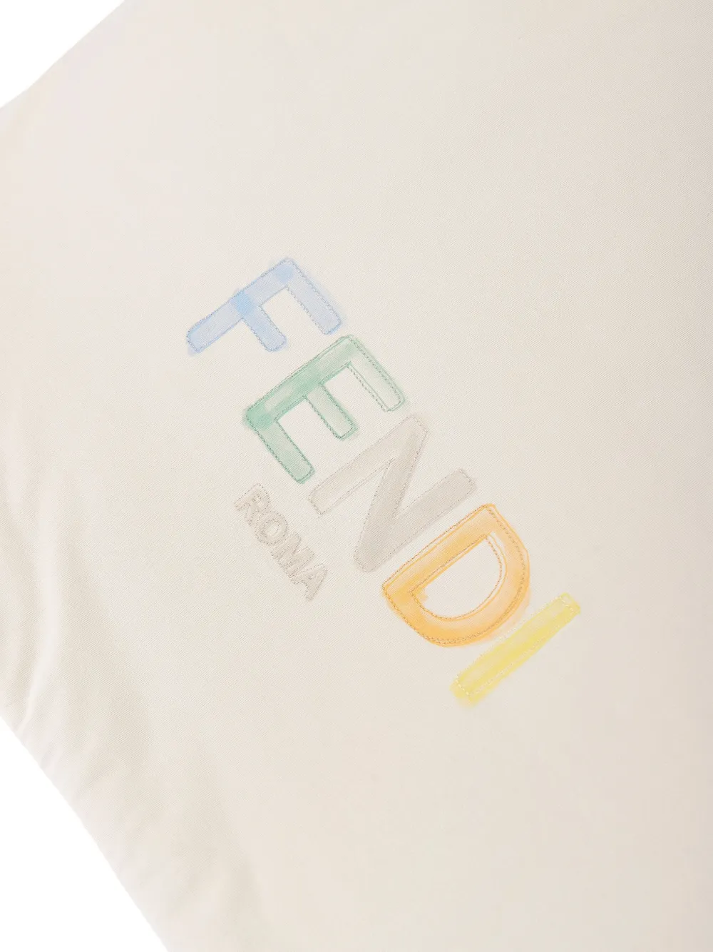 Fendi Kids Slaapzak met geborduurd logo Beige