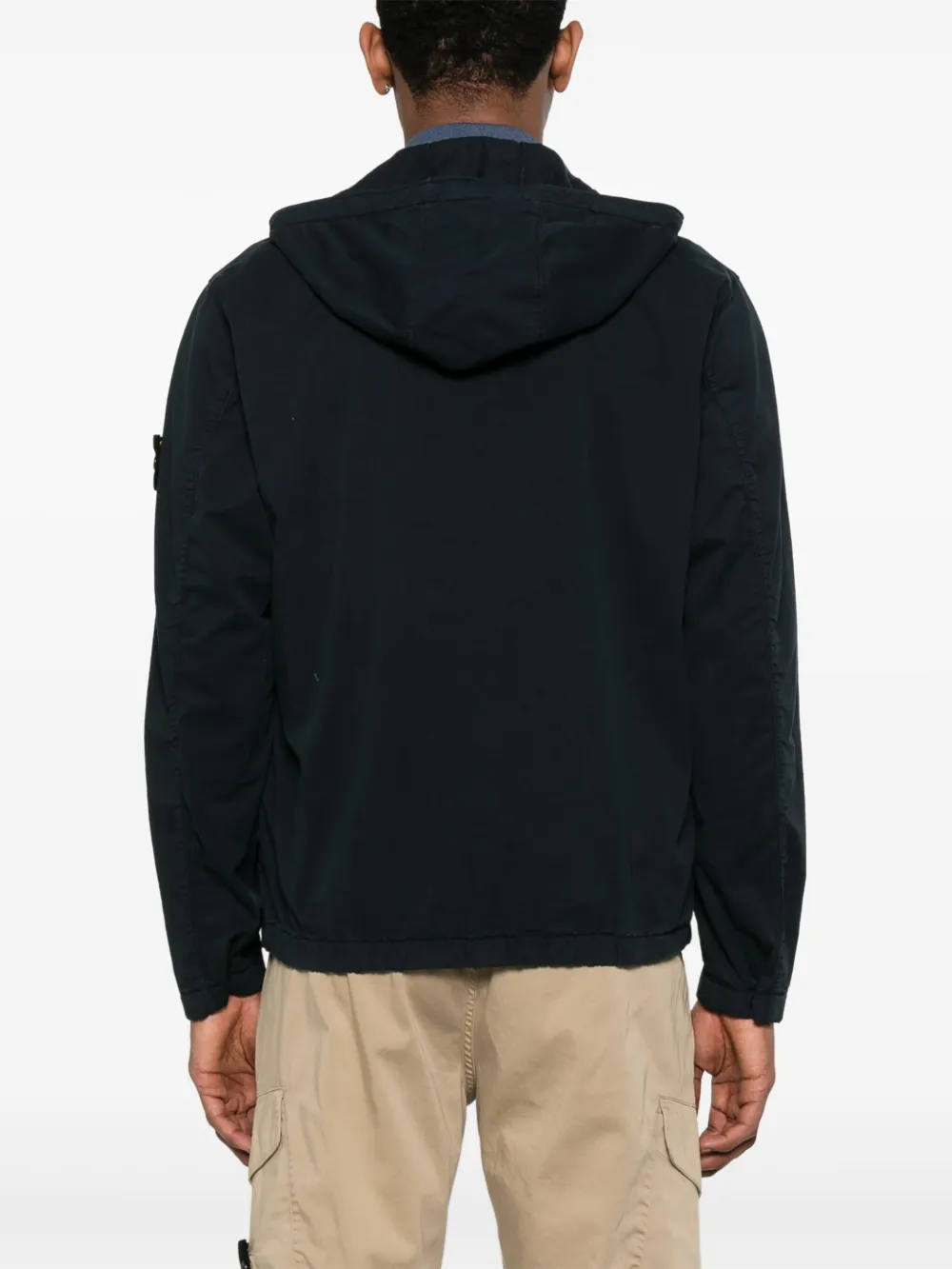 Stone Island Jack met Compass-logopatch Blauw