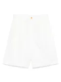 Black Comme Des Garçons washed shorts - White