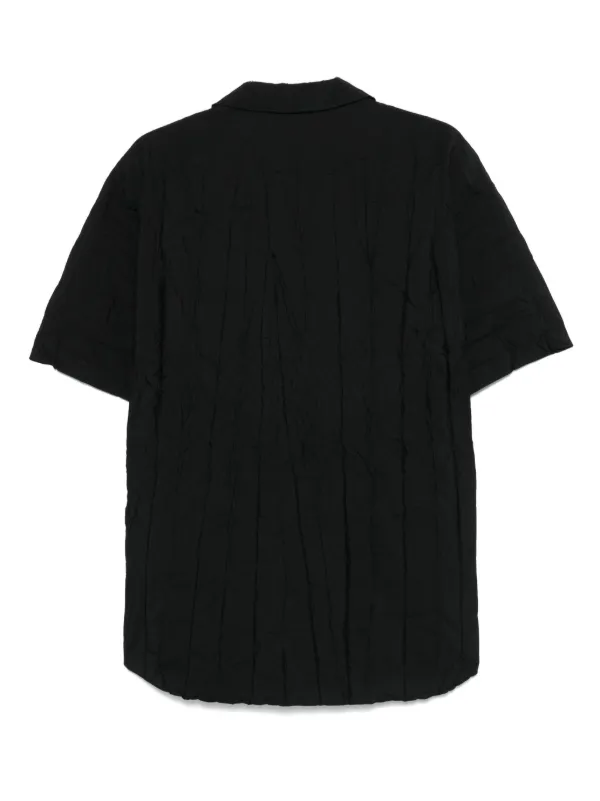 Comme Des Garçons Homme crinkled-finish Shirt | Black | FARFETCH