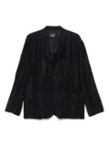 Comme des Garçons Homme pinstriped blazer - Blue