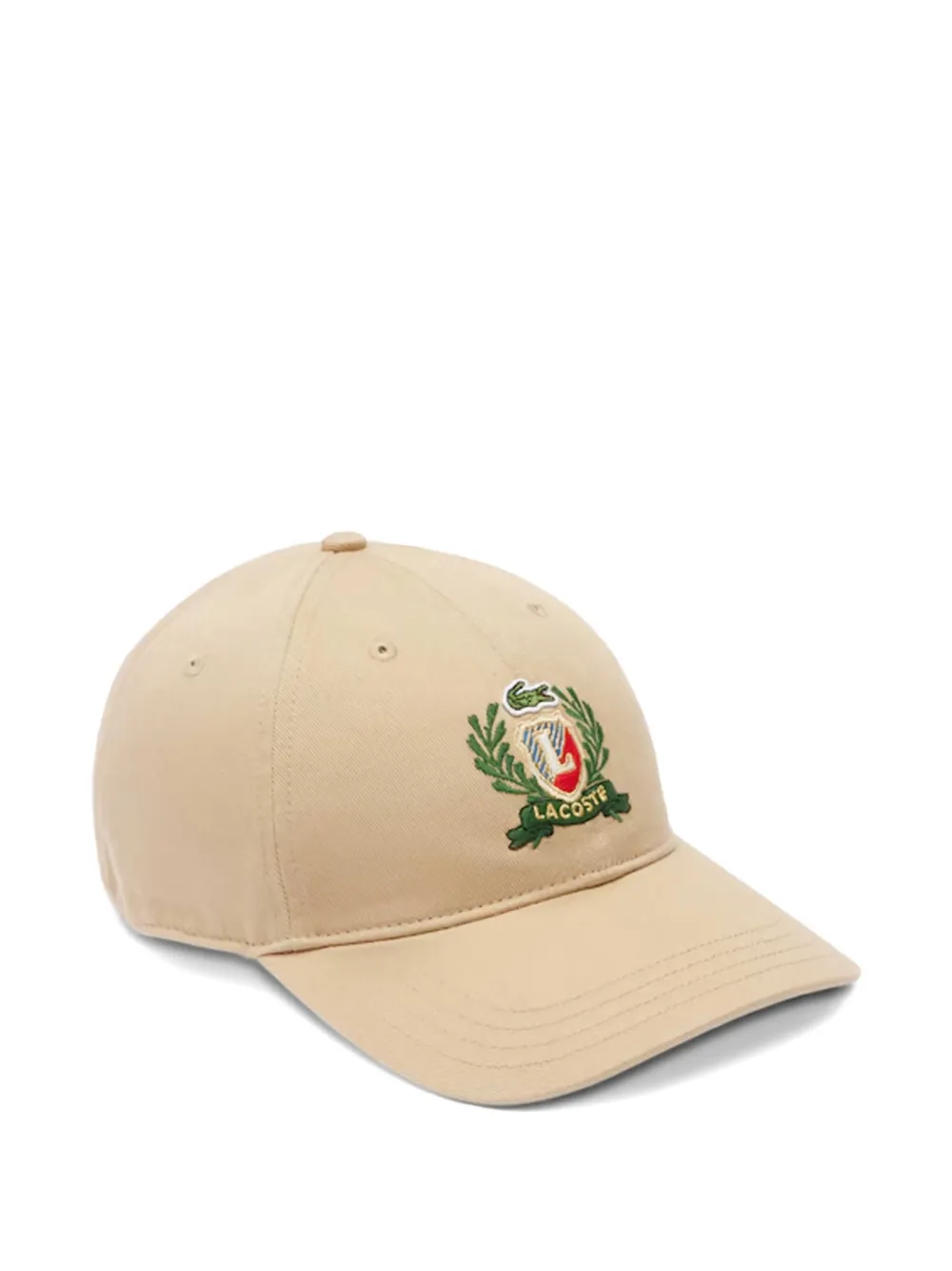 Lacoste logo-embroidered baseball cap Beige