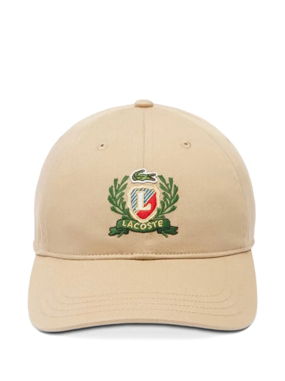 Lacoste logo-embroidered baseball cap Beige