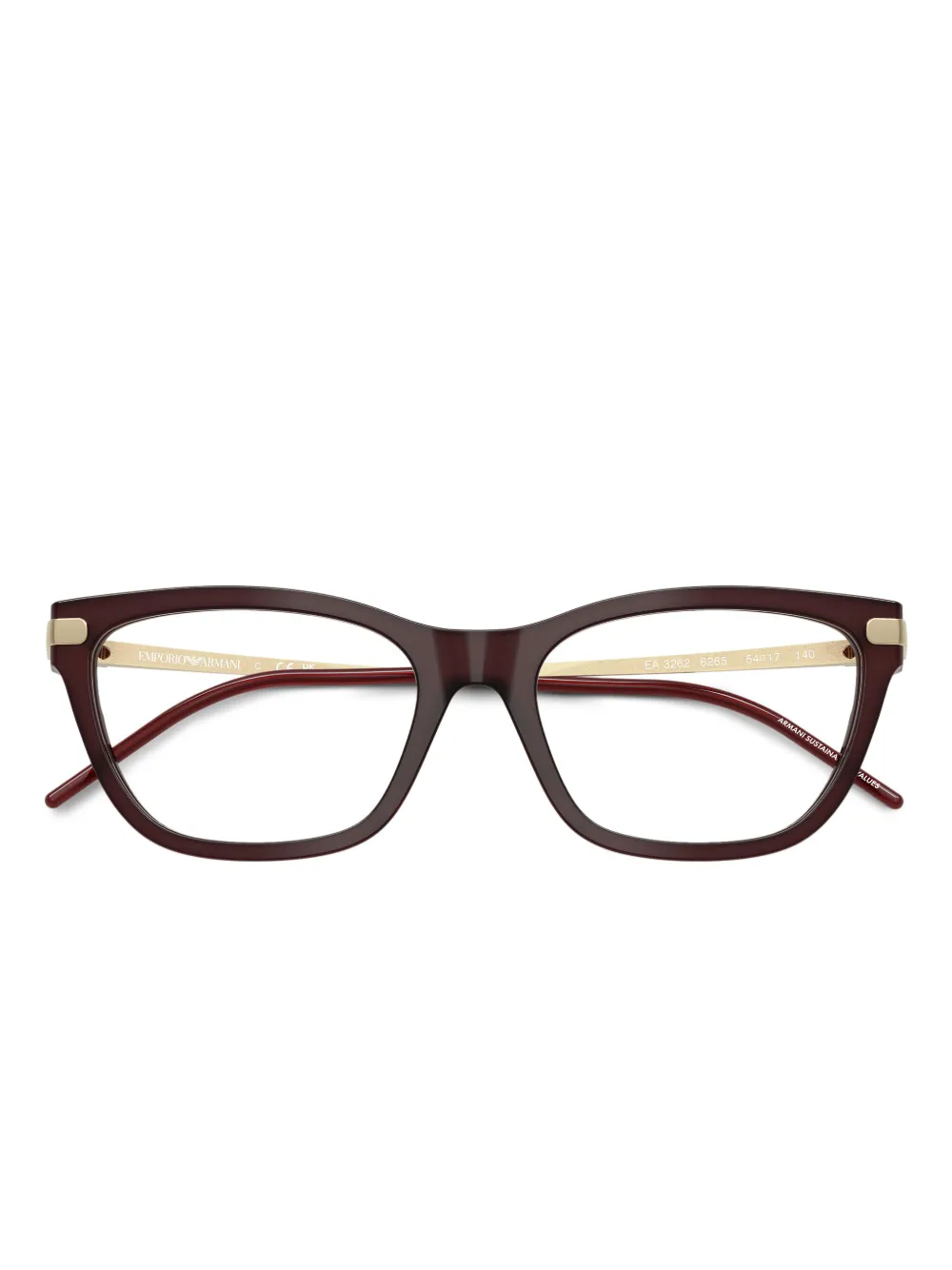 Shop Emporio Armani Cat-eye Glasses