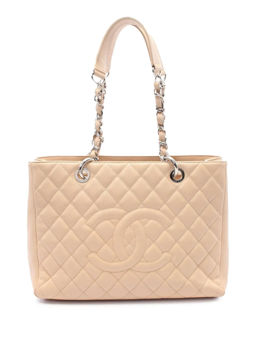 CHANEL Pre-Owned 2009-2010 Caviar Grand Shopping tote bag | Brown | Image 1