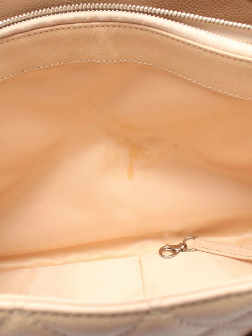 Pre-owned Chanel 2009-2010 Caviar Grand Shopping Tote Bag In Brown