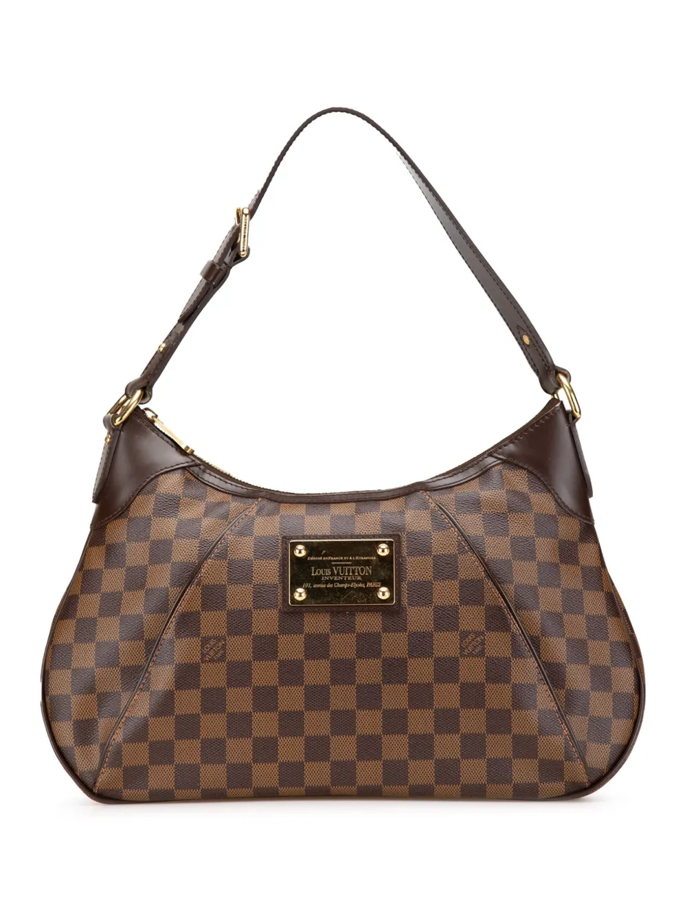 Louis Vuitton Pre-Owned 2008 ダミエ エベヌ テムズ GM ショルダーバッグ - ブラウン Louis Vuitton Pre-Owned 2008 ダミエ エベヌ テムズ GM ショルダーバッグ - ブラウン