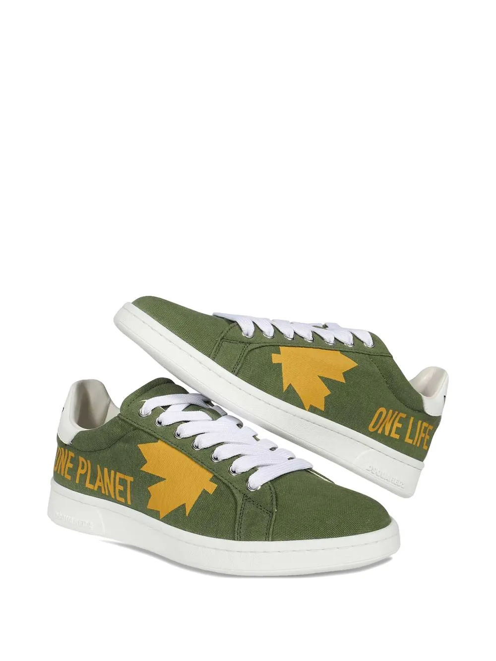 DSQUARED2 Boxer leaf-graphic low-top sneakers | Low-Tops | Image 2