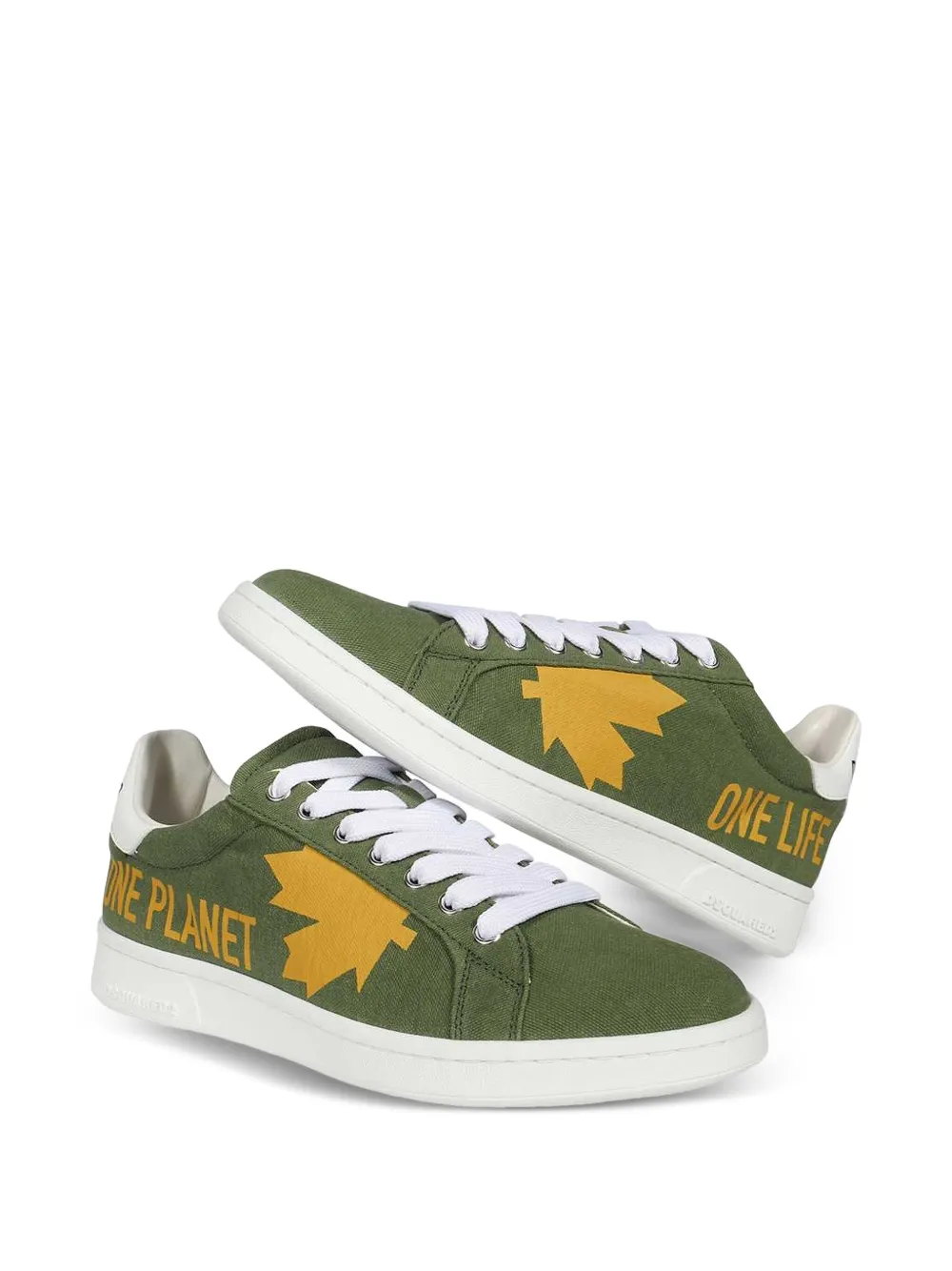 DSQUARED2 Boxer leaf-graphic low-top sneakers | Low-Tops | Image 2