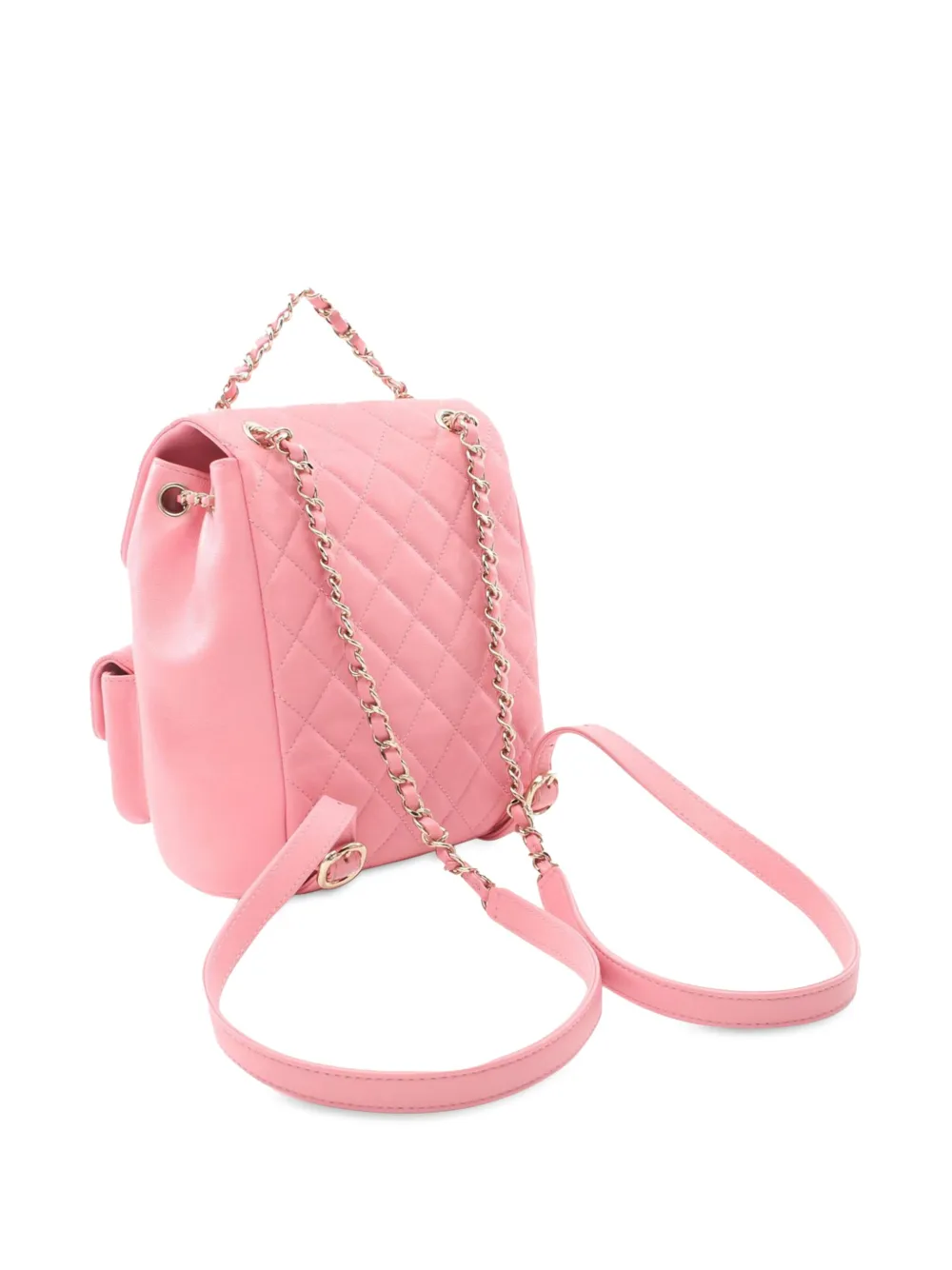 CHANEL Pre-Owned 2021-2024 Medium Quilted Lambskin Duma Pockets Drawstring backpack | Pre-Owned | Image 2