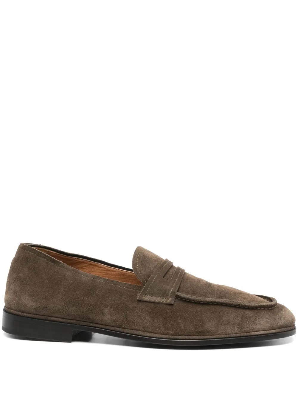 Harrys of London suede loafers OLIVE